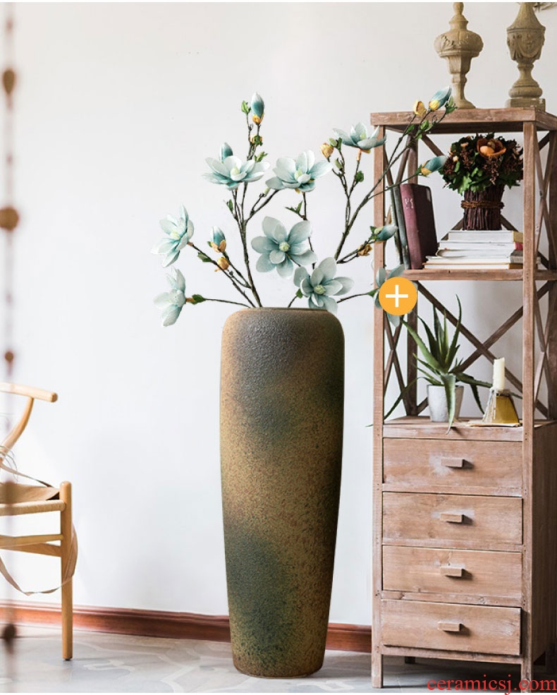 Business needs large three - piece jingdezhen ceramics vase furnishing articles of Chinese style household adornment flower arrangement sitting room - 588488996128