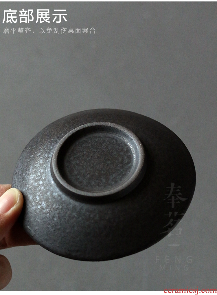 Serve tea crude after getting ceramic cup mat Japanese insulating mat cup mat cup kung fu tea taking with zero saucer