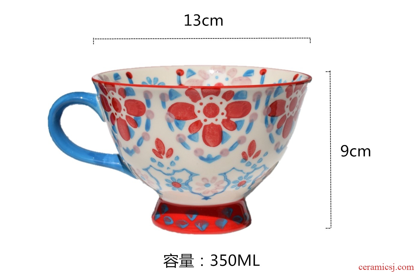 European cup oats ceramic art restoring ancient ways breakfast cup high - capacity small pure and fresh and lovely home sweet large cups