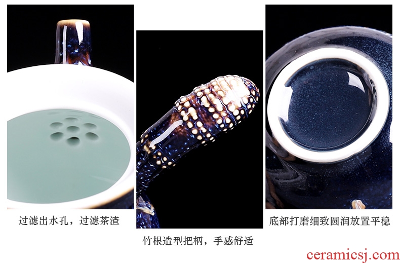 Fujian jianyang built light tea set 12 pieces of pure manual build kilns domestic high-grade ceramic kung fu tea cups office