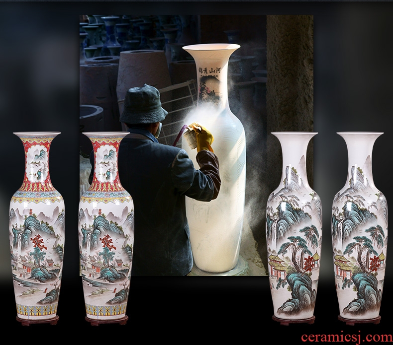Jingdezhen ceramics, vases, flower arranging large antique Chinese style household TV ark, place of the sitting room porch decoration - 594311202567