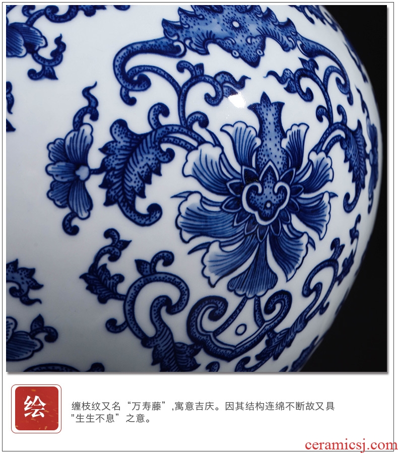 Ceramic crock POTS modern retro jingdezhen Ceramic vase of large indoor and is suing the home decoration furnishing articles - 600013794107