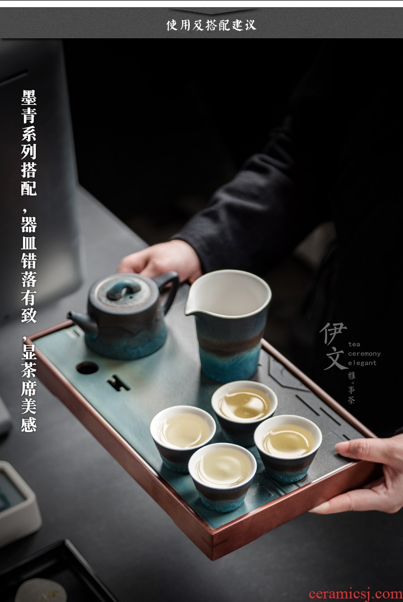 Evan ceramic fair mug Japanese coarse pottery household in tea is single kung fu tea tea cup fair cup