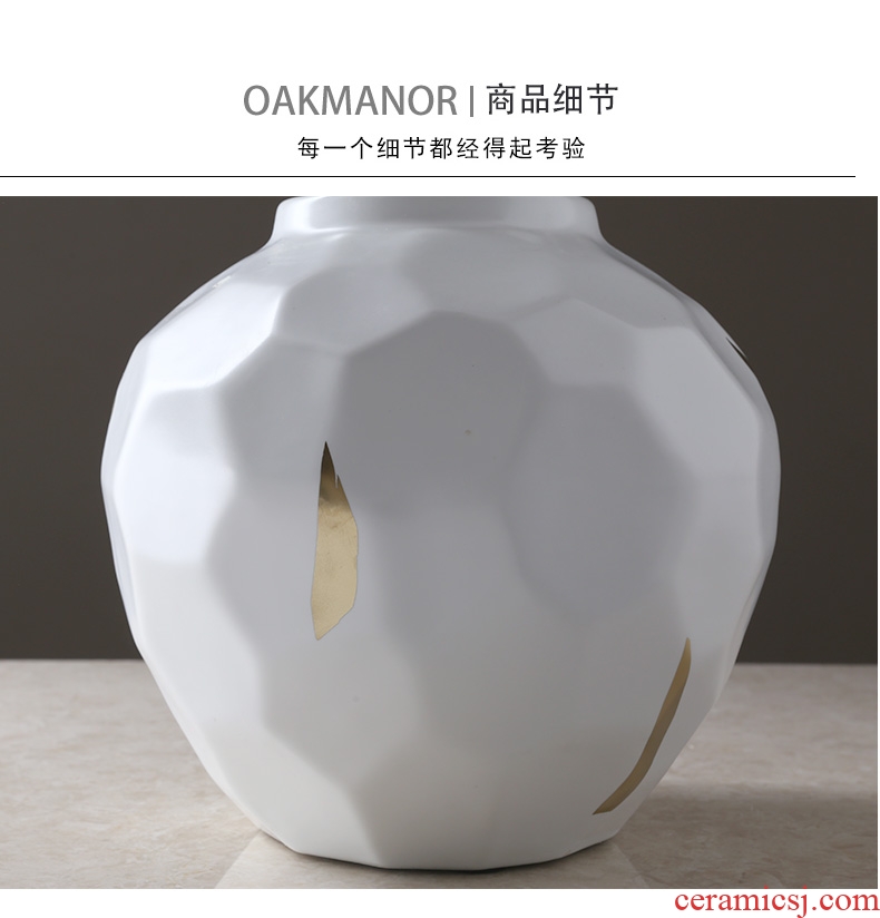Jingdezhen ceramics of large vase manual hand - made guest - the greeting pine sitting room place flower arranging hotel opening decoration - 598079863641
