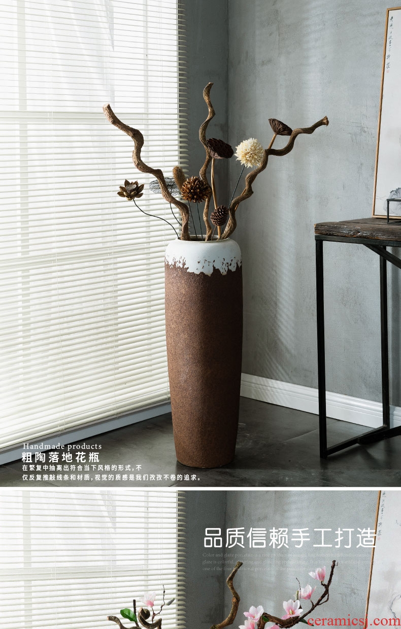 Crystal glaze of jingdezhen ceramics handicraft furnishing articles to decorate the sitting room of large vase household flower arranging office - 591498322691