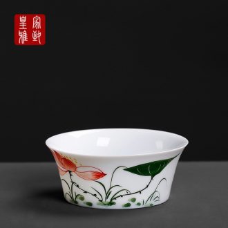 Royal refined sample tea cup ceramic glaze porcelain individual cup single cup kung fu tea master small tea cups