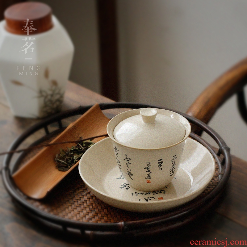 Serve tea pure hand-painted pot bearing kung fu tea set of the ceramic pot saucer cup water dry tea way of spare parts