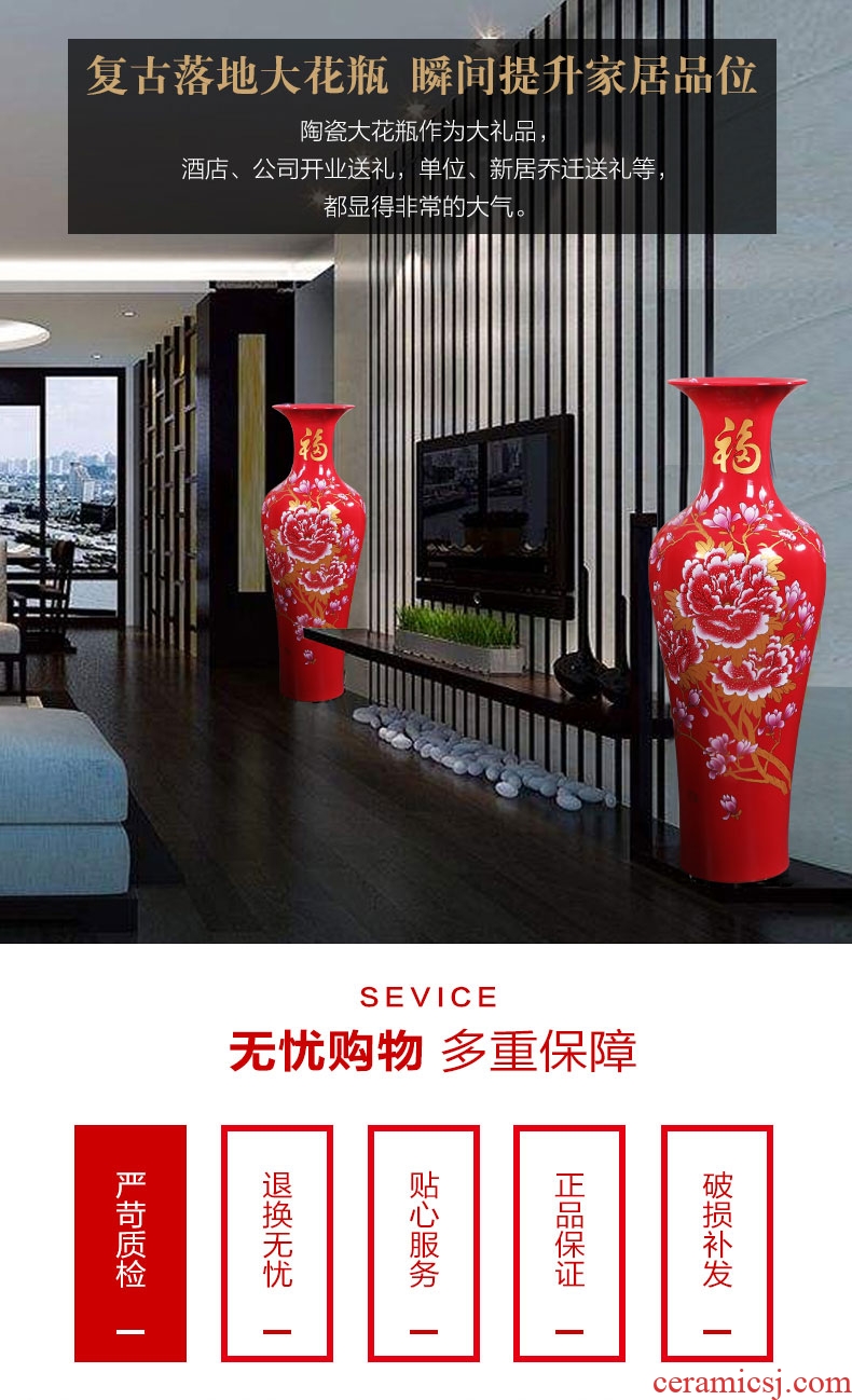 Contracted and modern new Chinese pottery vase home furnishing articles hotel club house sitting room porch flower arrangement - 599088113020