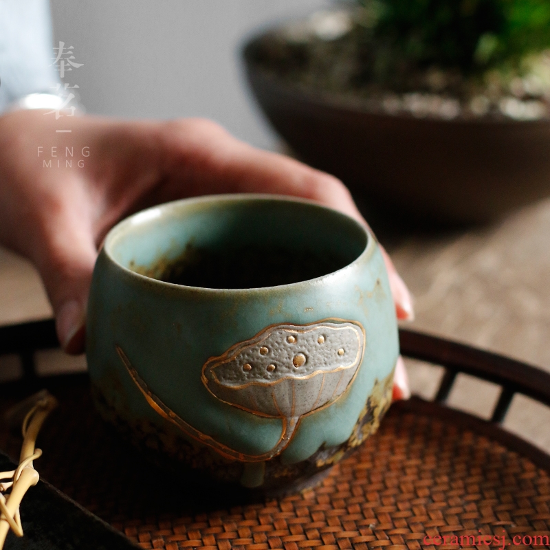 Serve tea crude after getting sample tea cup Japanese master cup single cup kung fu tea tea cups porcelain tea cups