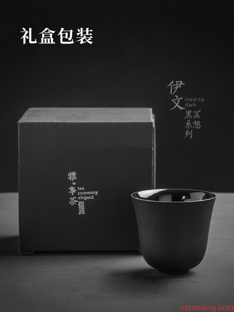 Evan ceramic sample tea cup masters cup single CPU kung fu tea set personal cup tea cup Japanese household small cup