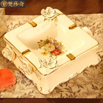 The Vatican Sally 's creative move of Europe type restoring ancient ways furnishing articles ashtray household ceramics square ashtray sitting room tea table decoration