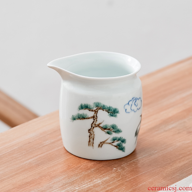 Qiu childe fair ceramic tea cup points is kung fu tea tea accessories and white porcelain tea cup upset heat