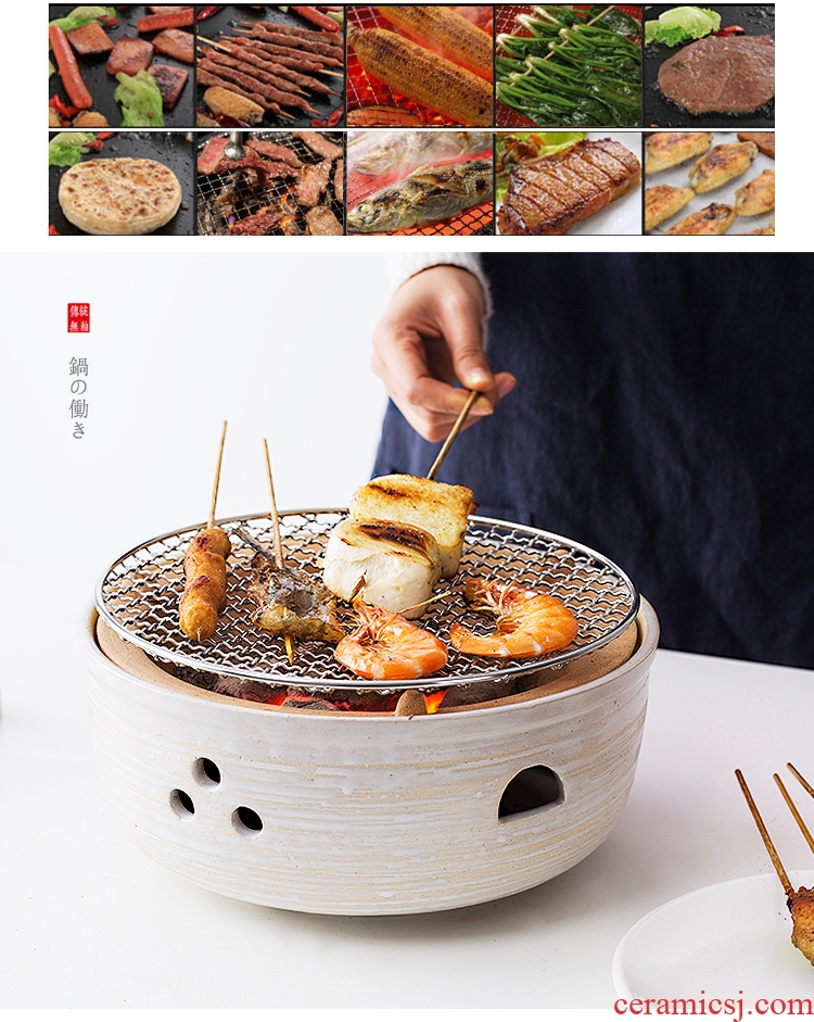 Oven home burn oven coke burning baked food ceramic outdoor barbecue charcoal grilled network examination with Japanese Korean charcoal stove