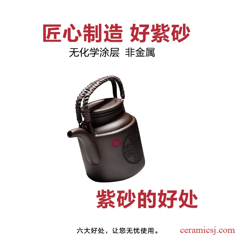 Yixing it large capacity make tea suit household filter girder burn boiled ceramic teapot kung fu tea set