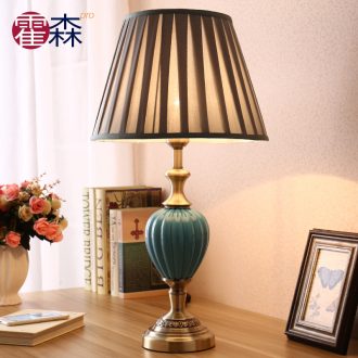 Contemporary and contracted light sweet adjustable light ceramic desk lamp of bedroom the head of a bed creative warm light lamp of desk lamp sitting room adornment
