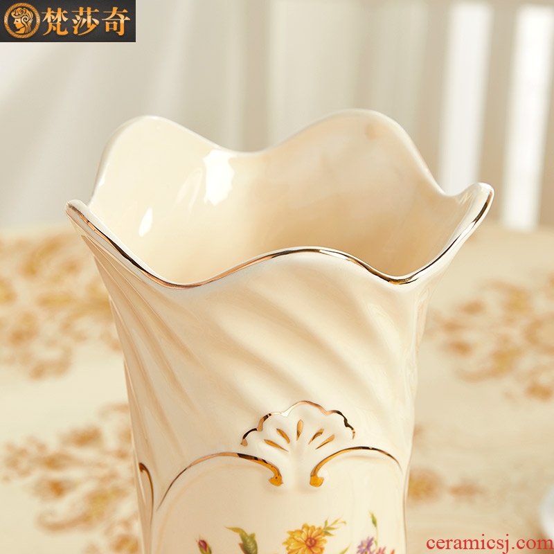 European ceramic vases, flower arranging lucky bamboo vase TV cabinet table in the sitting room porch ark, partition decoration furnishing articles