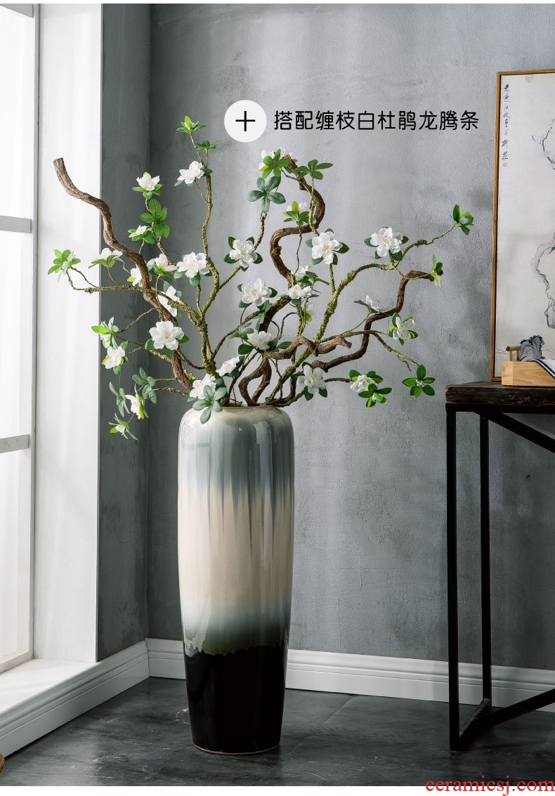 Jingdezhen ceramic large vases, flower arrangement sitting room place white I and contracted POTS - 596607392113 manual landing window