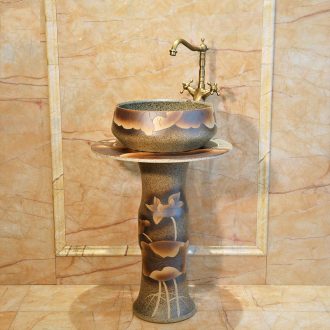 Pillar basin ceramic column type lavatory sink basin of Pillar type column the pool that wash a face a whole home floor