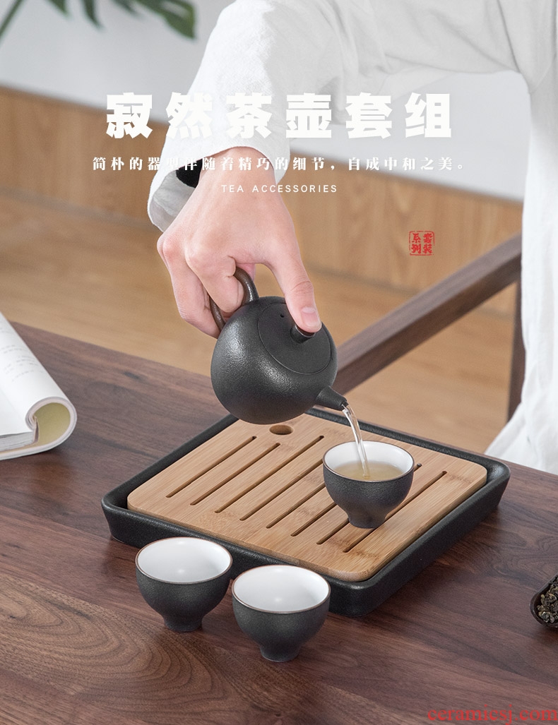 Mr Nan shan have become ceramic kung fu tea set home office make tea tea set the teapot tea tray is contracted