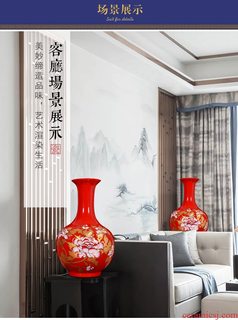 Archaize your up with porcelain of thy son Chinese style classical contracted sitting room porch decoration ceramics big vase household furnishing articles - 603019617401