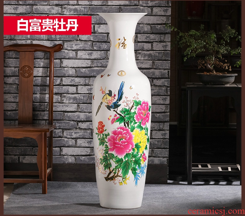 Jingdezhen ceramics vase of large hotel version into Chinese flower arranging sitting room adornment is placed - 584852517329