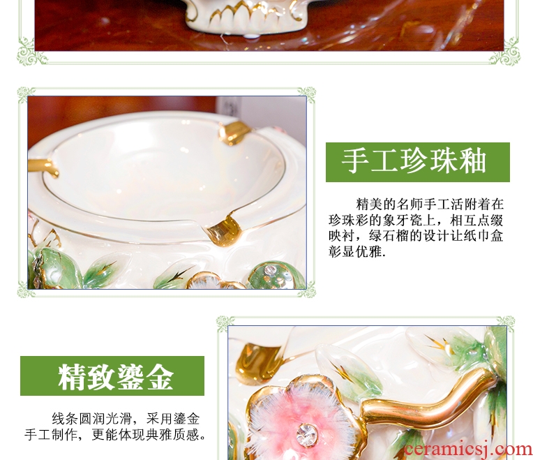 Europe type restoring ancient ways of creative ashtray pure ceramic home furnishing articles adornment personality wedding gift sitting room office