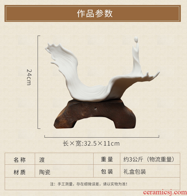 Oriental clay ceramic zen furnishing articles new Chinese style club teahouse desktop decoration/cross the D15-15 b
