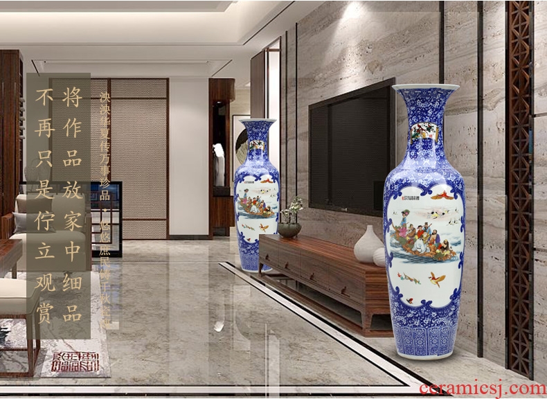 Ceramic European rural large flowers sitting room place flower arranging lam, peach blossom put large vases, dried flower vase decorations - 594478612191