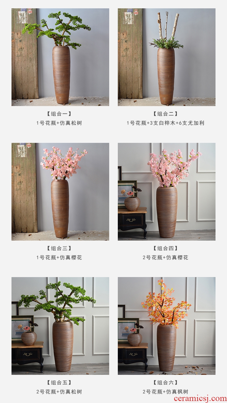 Jingdezhen ceramic famille rose blooming flowers sitting room of large vase 185 1.2 m to 1.8 m sitting room place - 595960902818