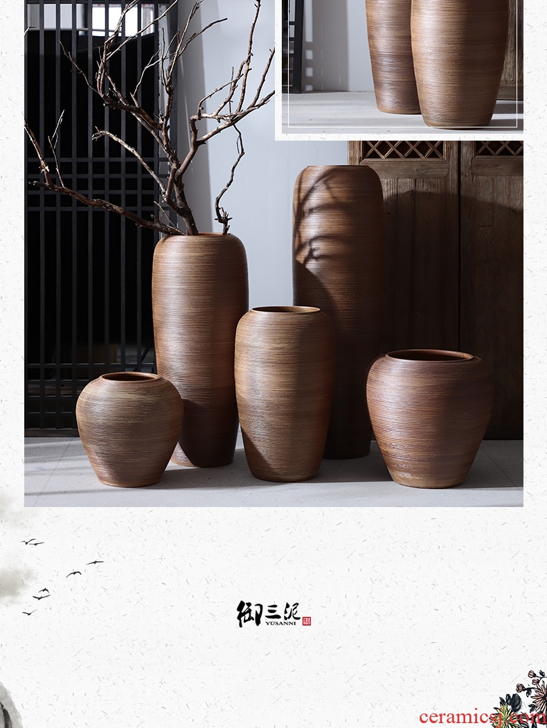 North European contracted and I ceramic circle expressions using vase furnishing articles sitting room dried flowers flower arrangement characteristic creative decoration decoration - 583295609150