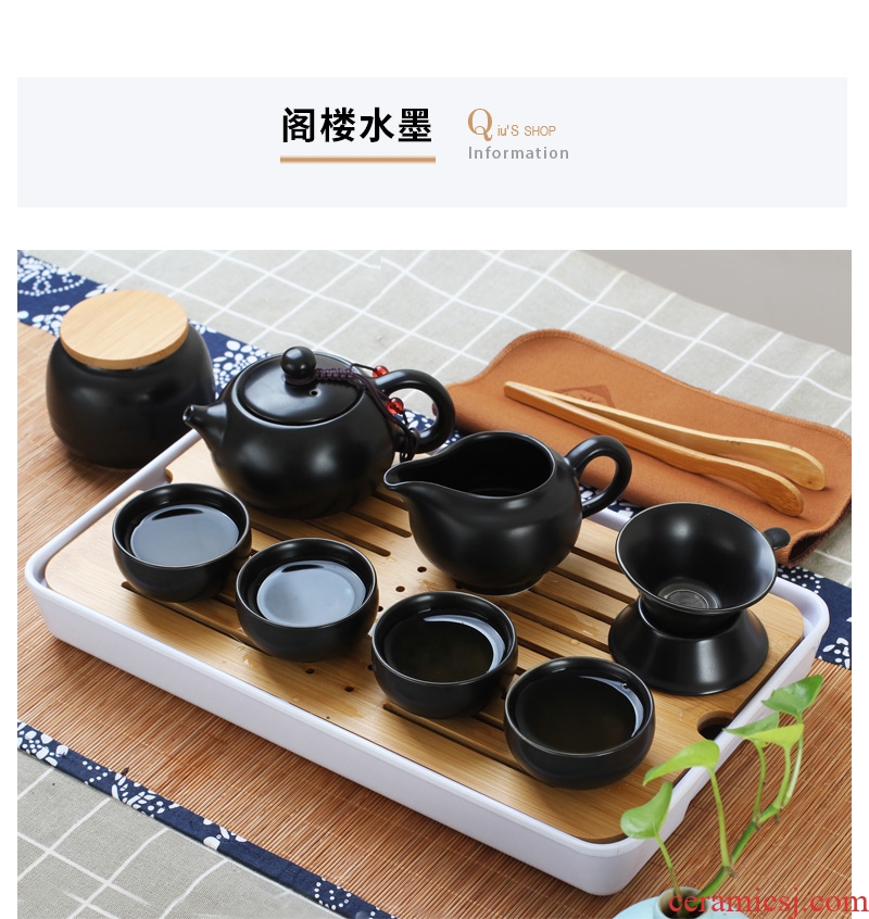 Travel kung fu tea set porcelain crack cup home your up with a pot of 22 man is suing portable bag in ceramics