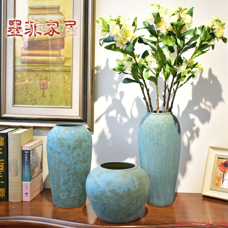 Murphy classical jingdezhen ceramic hydroponic vase is placed the new Chinese style household living room TV cabinet soft decoration