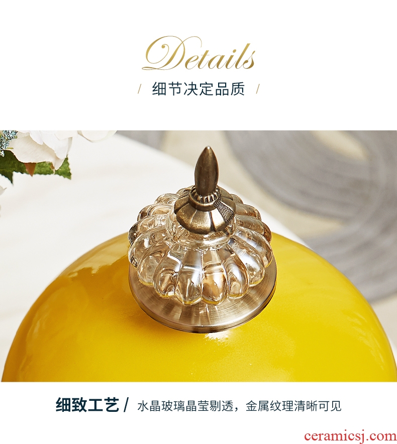 Jingdezhen ceramic floor large vases, flower arrangement sitting room dry flower is placed Chinese style restoring ancient ways is checking pottery pot - 550602279290