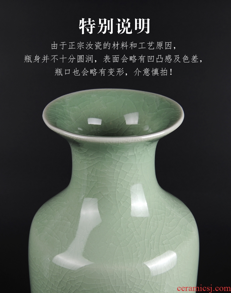 Jingdezhen ceramic creative dried flower living room floor decoration flower vase is placed large flower arranging I and contracted - 536609714284