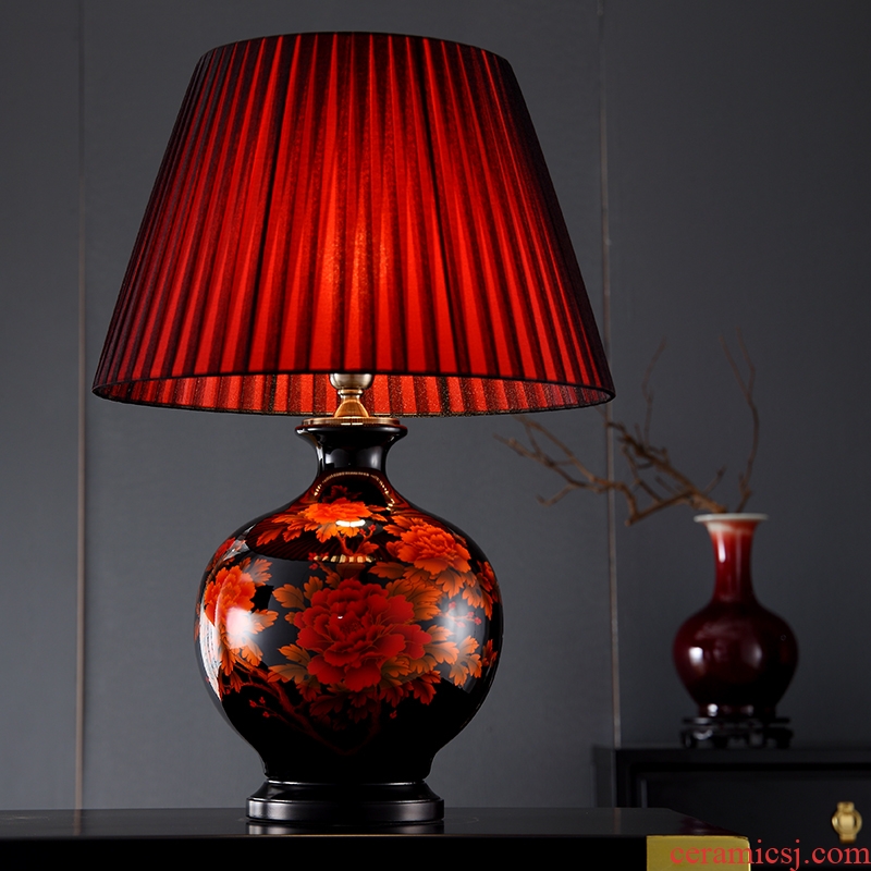 Lamp act the role ofing furnishing articles furnishing articles form a complete set of new Chinese style ceramic vase cut desktop art I and contracted hand - made ornaments