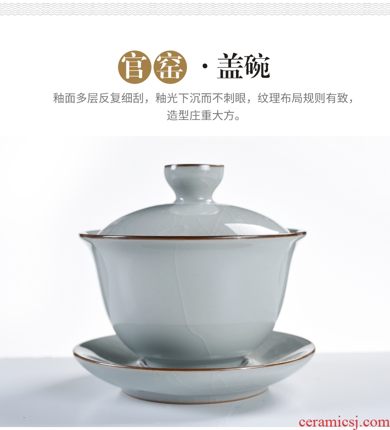 Beauty cabinet kung fu tea set your kiln only three large bowl with ceramic cup tea bowl tureen tea cups sliced open cups
