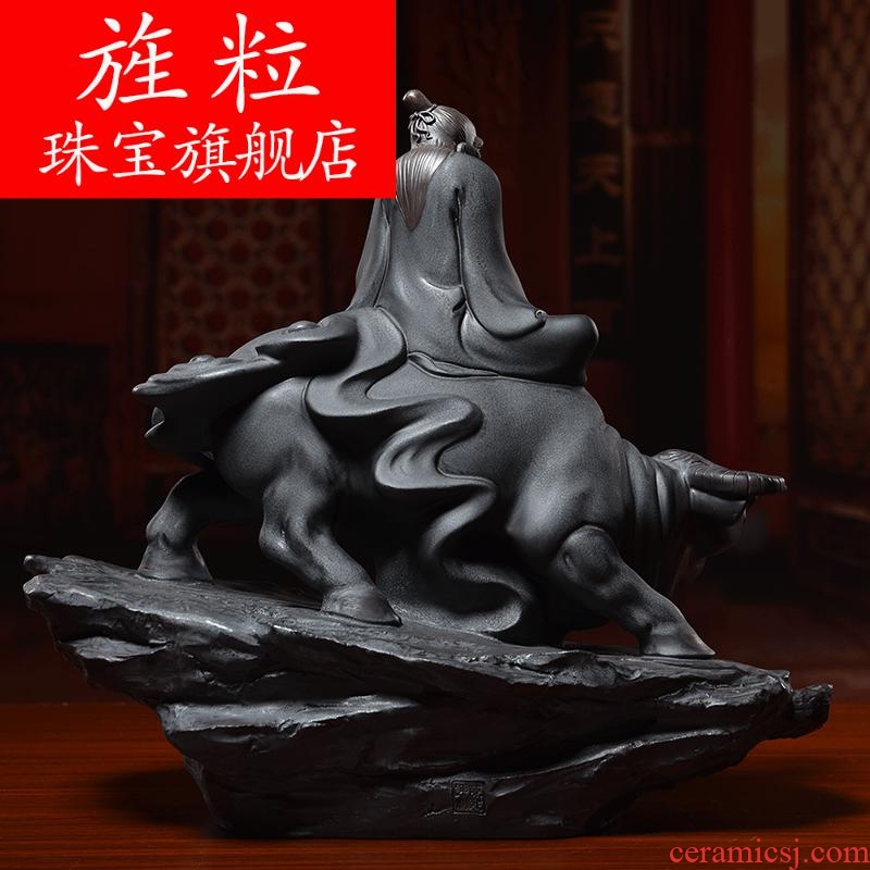 Bm creative ceramic Lao tze furnishing articles go through study of new Chinese style household adornment Lao tze H10-06