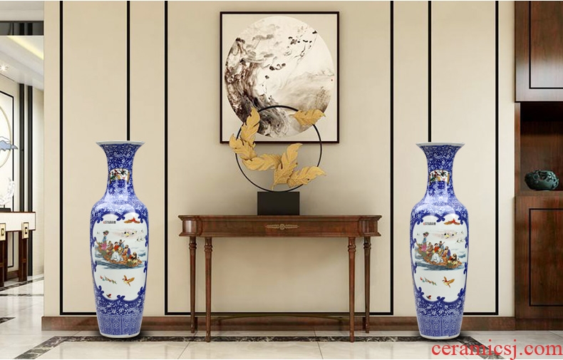 Ceramic European rural large flowers sitting room place flower arranging lam, peach blossom put large vases, dried flower vase decorations - 594478612191