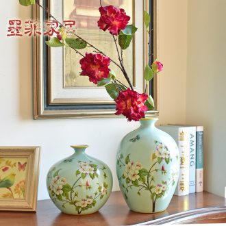 Murphy American country handmade ceramic vases, new Chinese style living room TV cabinet wine cabinet decoration hydroponic flower arranging furnishing articles