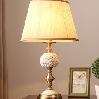 Q Hilton full American cooper ceramic desk lamp bedside lamps and lanterns of I and contracted sitting room bedroom romantic creative household