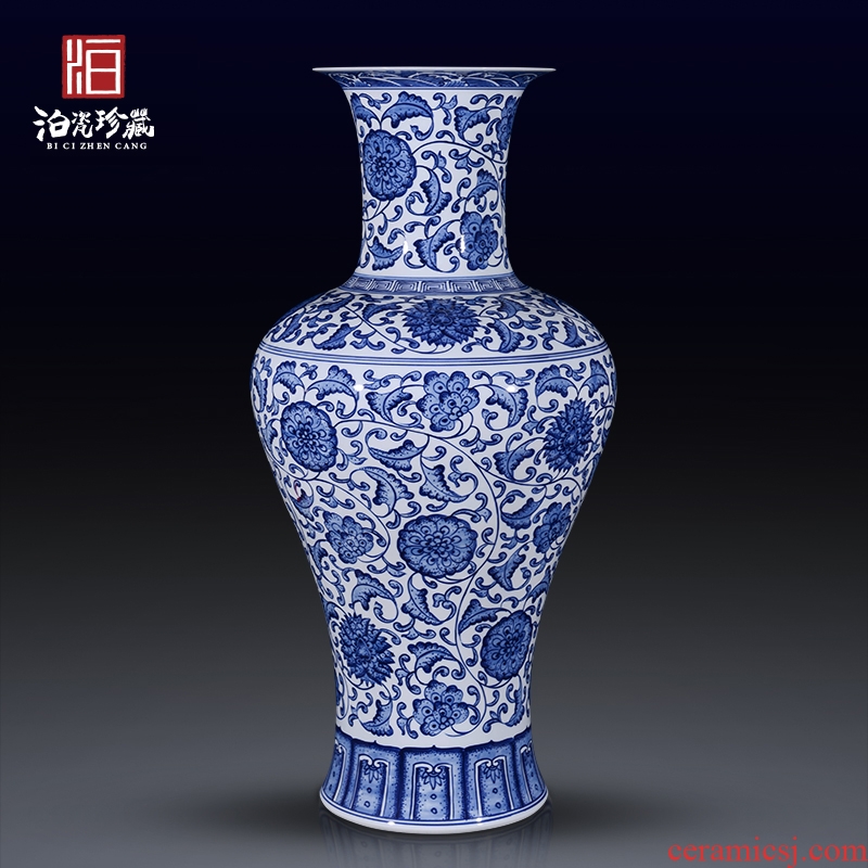 Antique porcelain of jingdezhen ceramics new Chinese style household living room dining room porch decoration bedroom vase furnishing articles