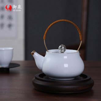 Imperial springs, celadon girder ceramic teapot I and contracted household single pot of tea tea ware kung fu tea kettle