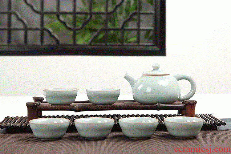 Contracted household of Chinese style kung fu tea cup tea set a set of ceramic tea set with the teapot