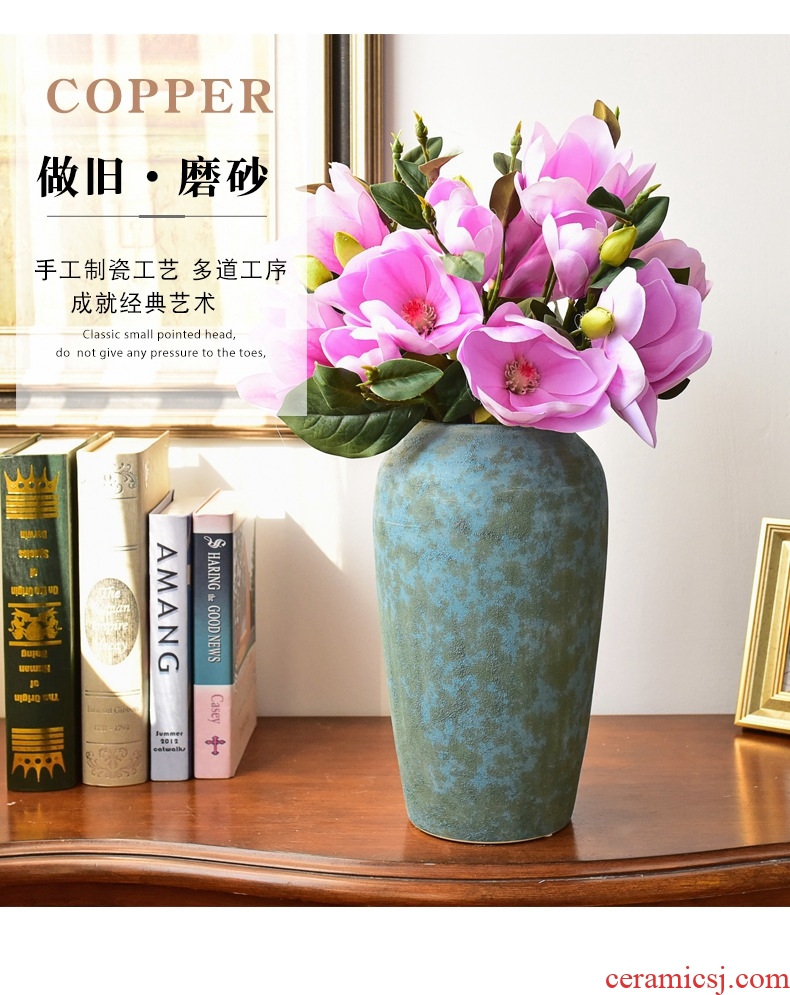 Murphy classical jingdezhen ceramic hydroponic vase is placed the new Chinese style household living room TV cabinet soft decoration