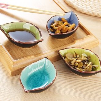 Ceramic creative Japanese snacks flavor dish mini soy sauce vinegar small plate plate household dip bowl touch water pickle
