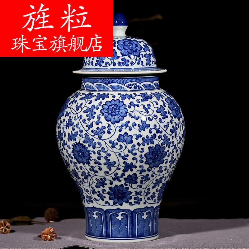 Continuous grain of jingdezhen ceramics vase furnishing articles furnishing articles sitting room POTS restoring ancient ways the general can be born
