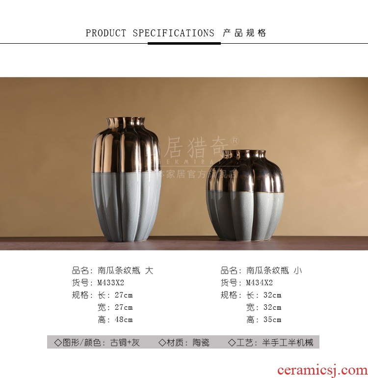 Jingdezhen ceramics porcelain factory factory goods after the founding of the azure glaze vase study of modern decor collection furnishing articles - 540121893875