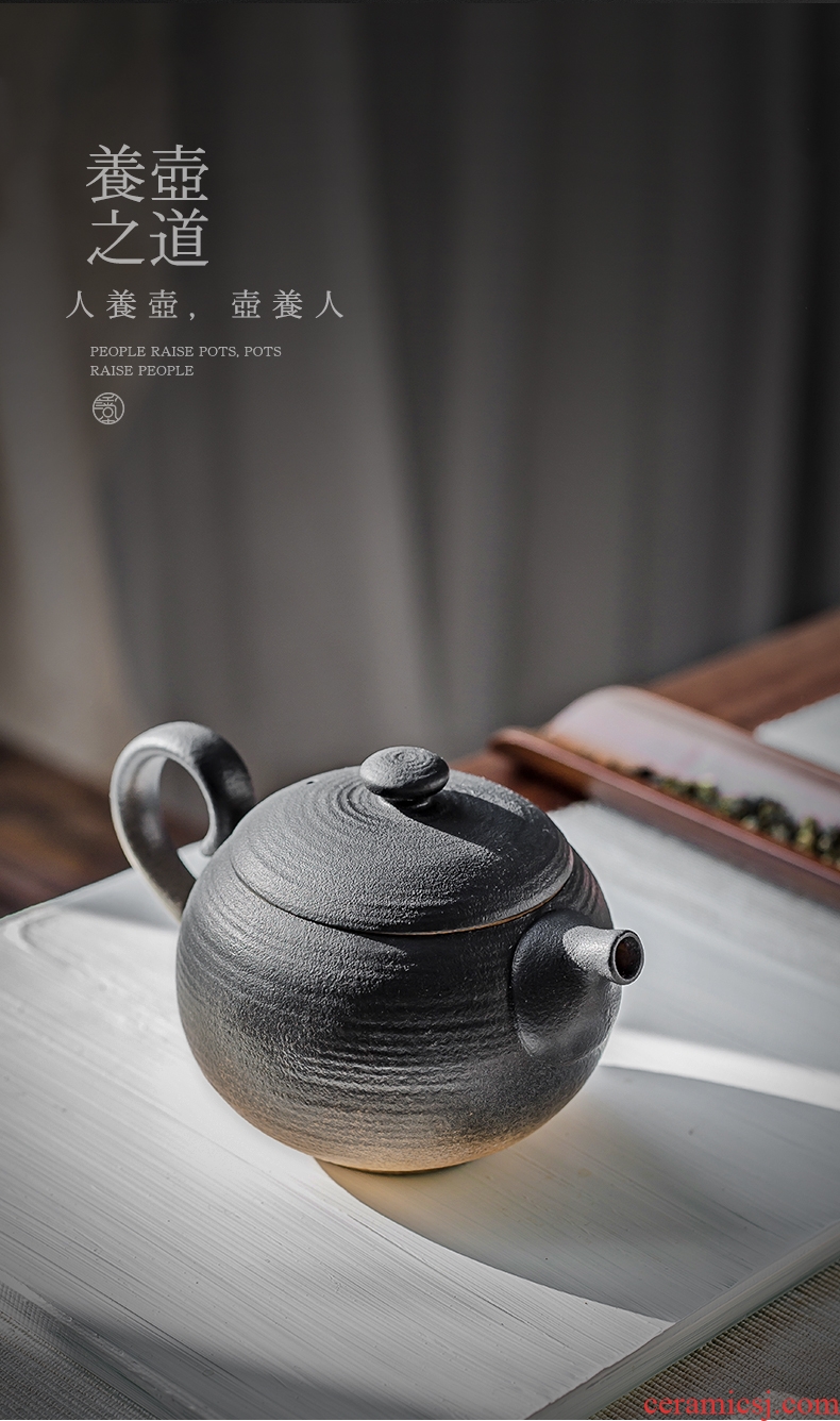 And hall tianyu ceramic teapot single filtration pot of Japanese tea taking tea pot from the large capacity of household