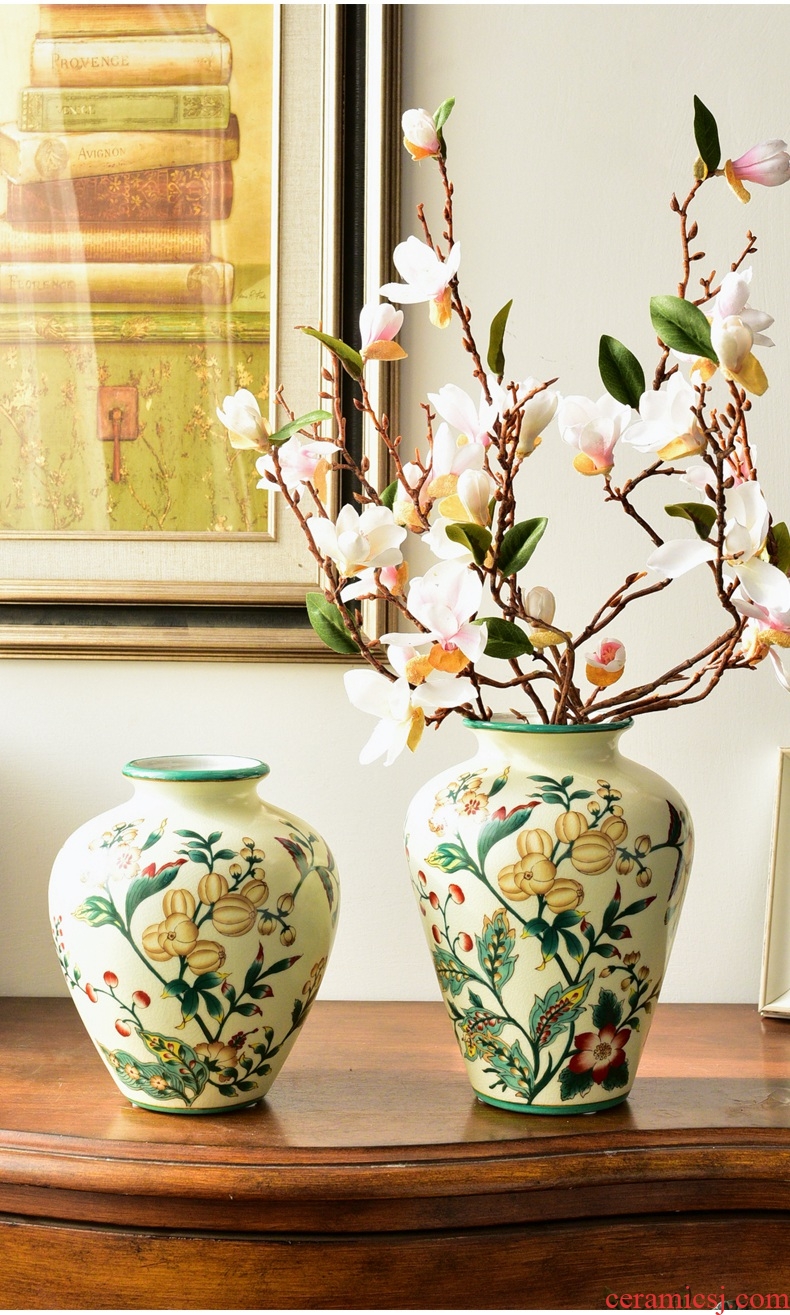 Murphy American rural household made ceramic vases, flower arranging is the sitting room porch decorate the table soft furnishing articles