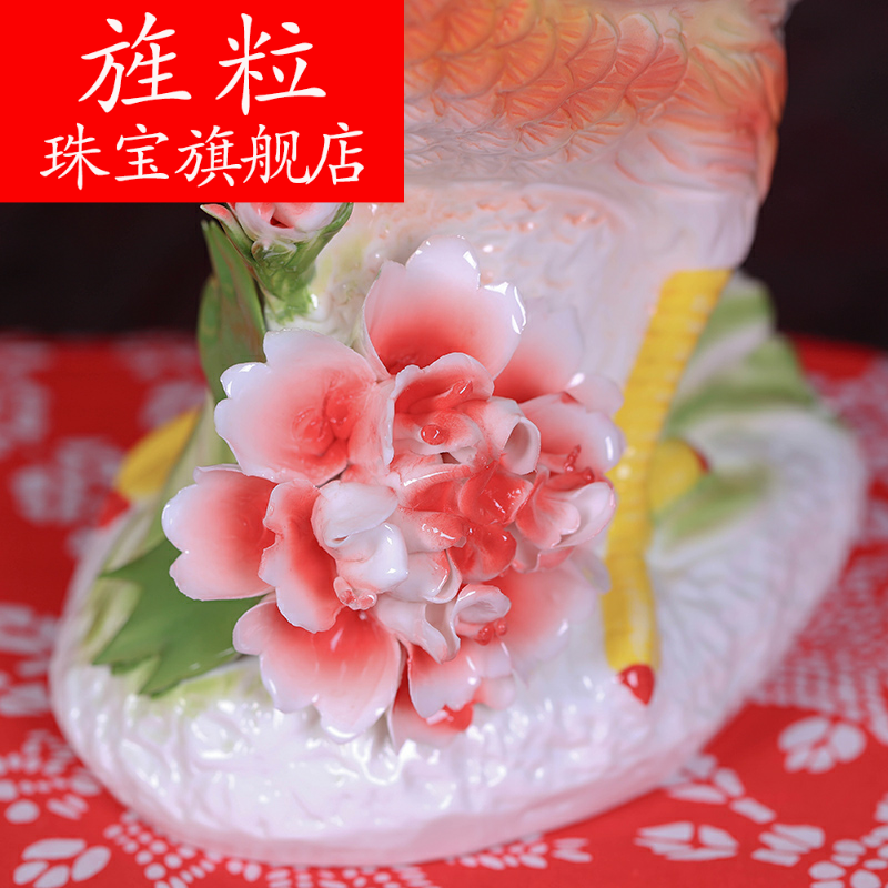 Continuous grain of jingdezhen ceramic chicken furnishing articles crafts and gifts mascot ceramic raw chicken jewelry gifts